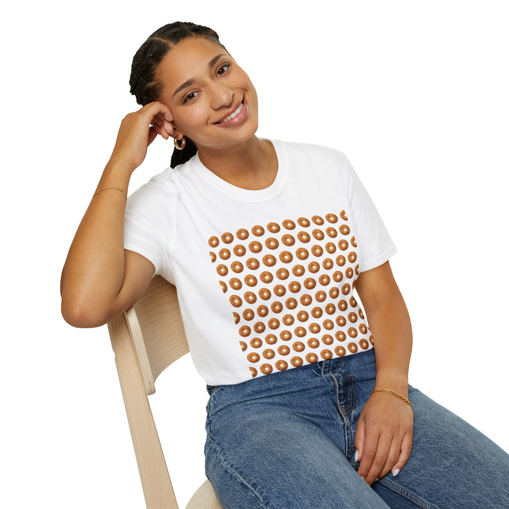 White bagel themed t-shirt