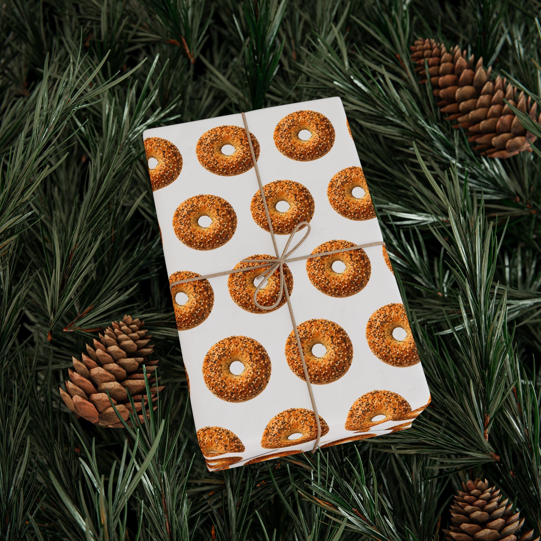 Bagel Pattern Wrapping Paper