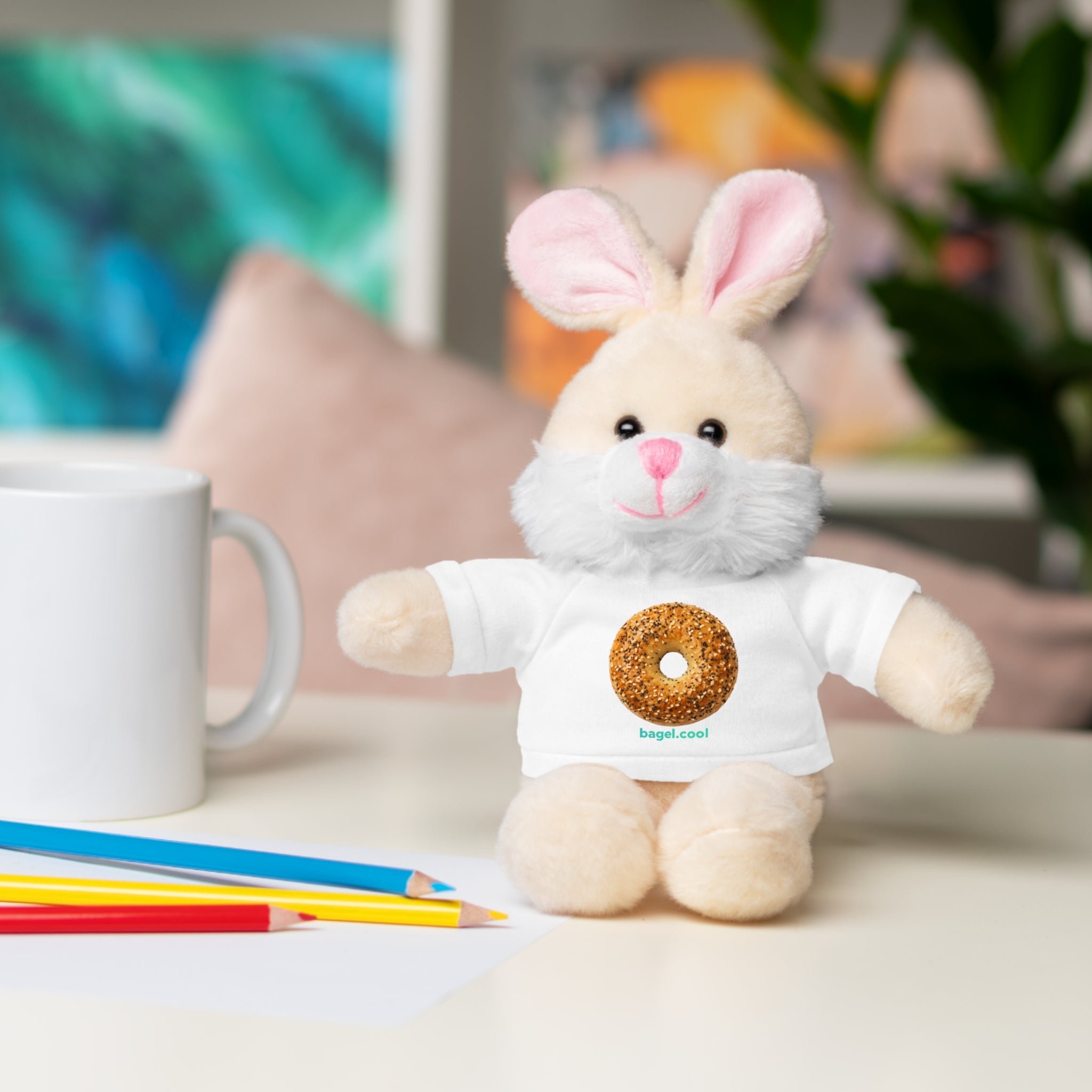 Bagel Icon Stuffed Animal with Tee