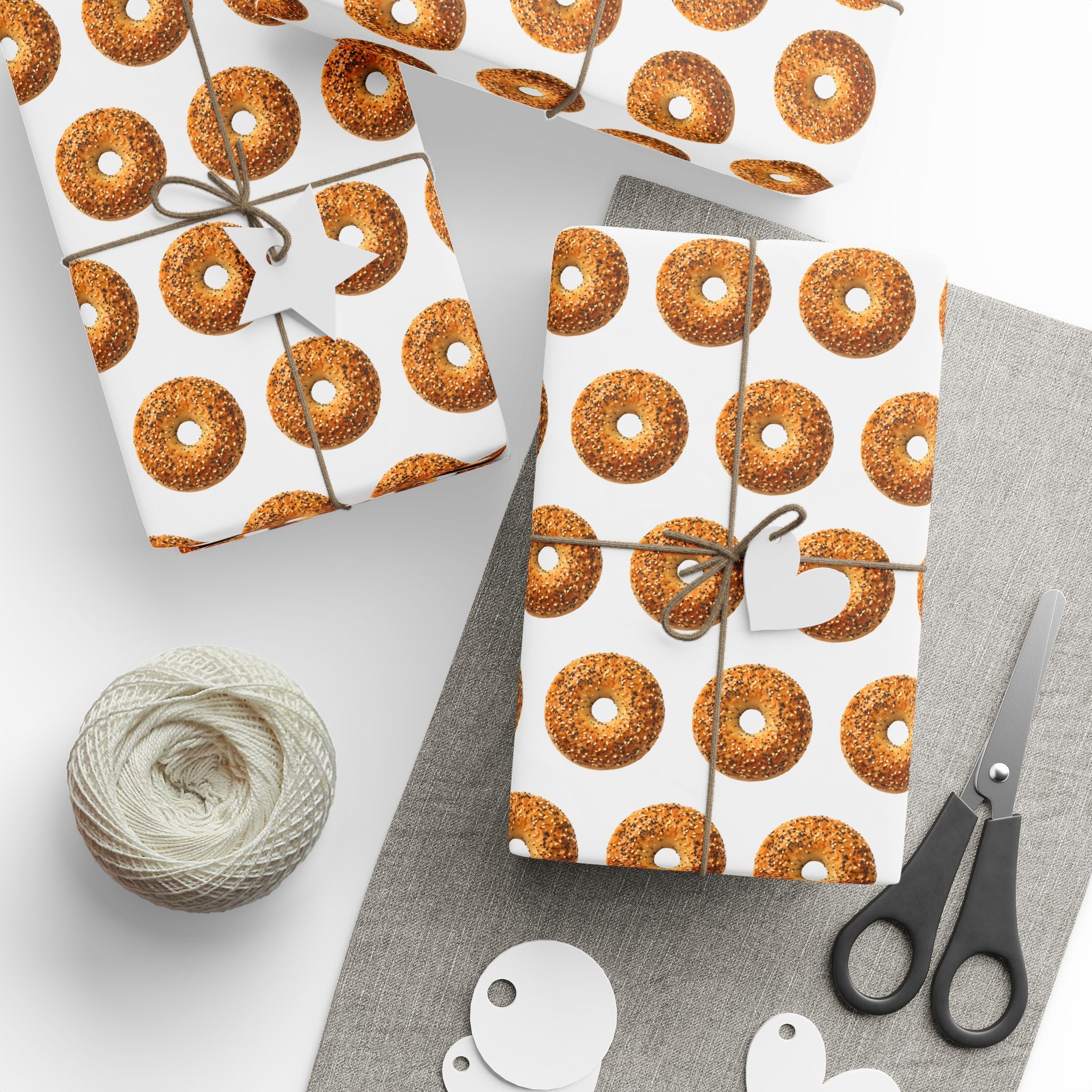 Bagel Pattern Wrapping Paper