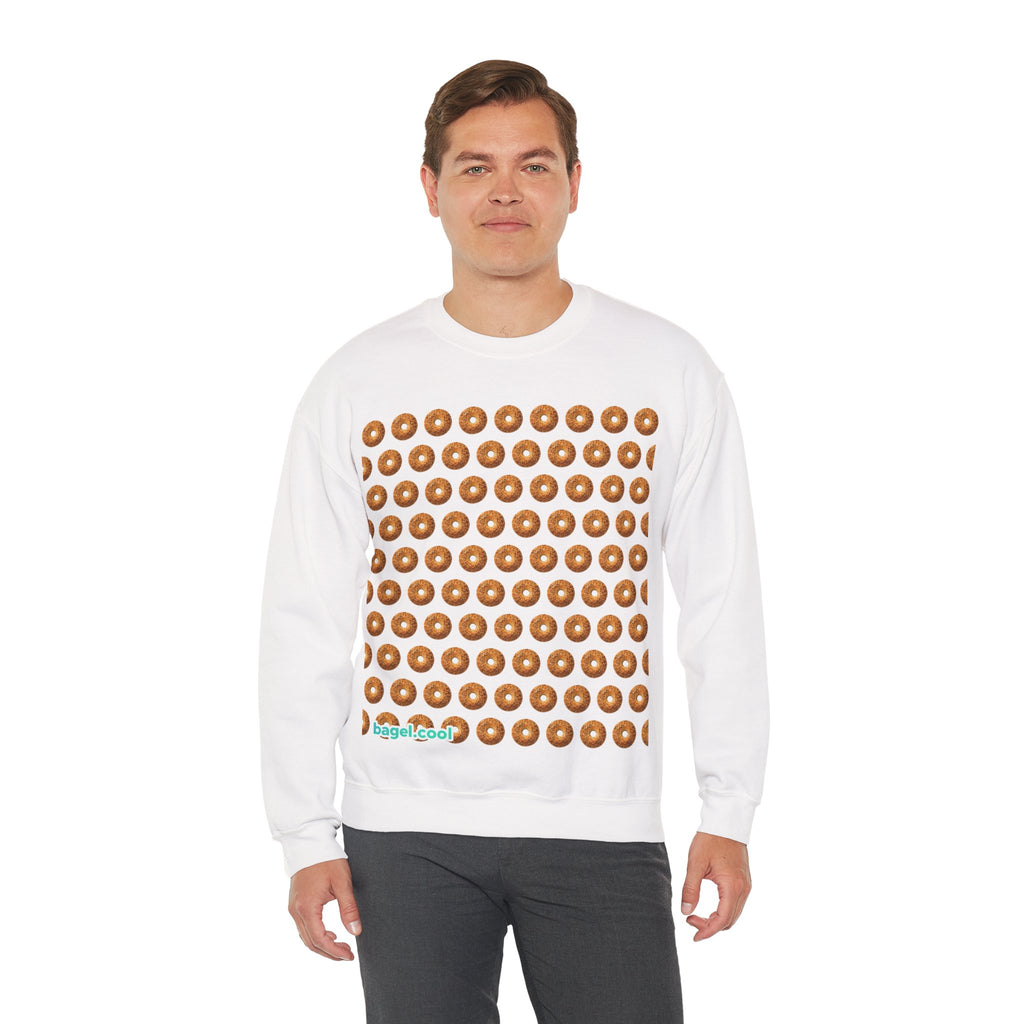 White Bagel Themed Sweatshirt