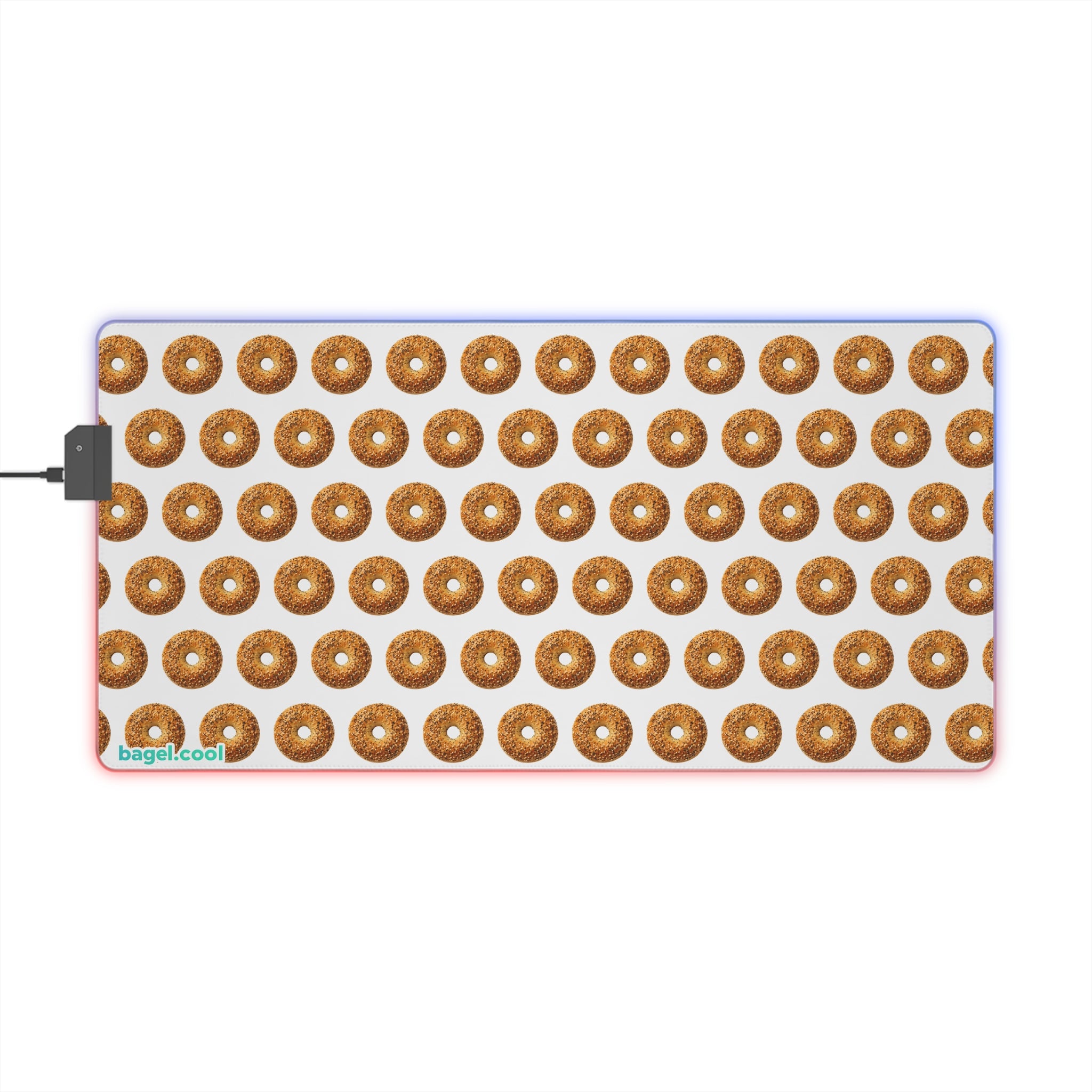 Bagel Pattern LED Gaming Mouse Pad