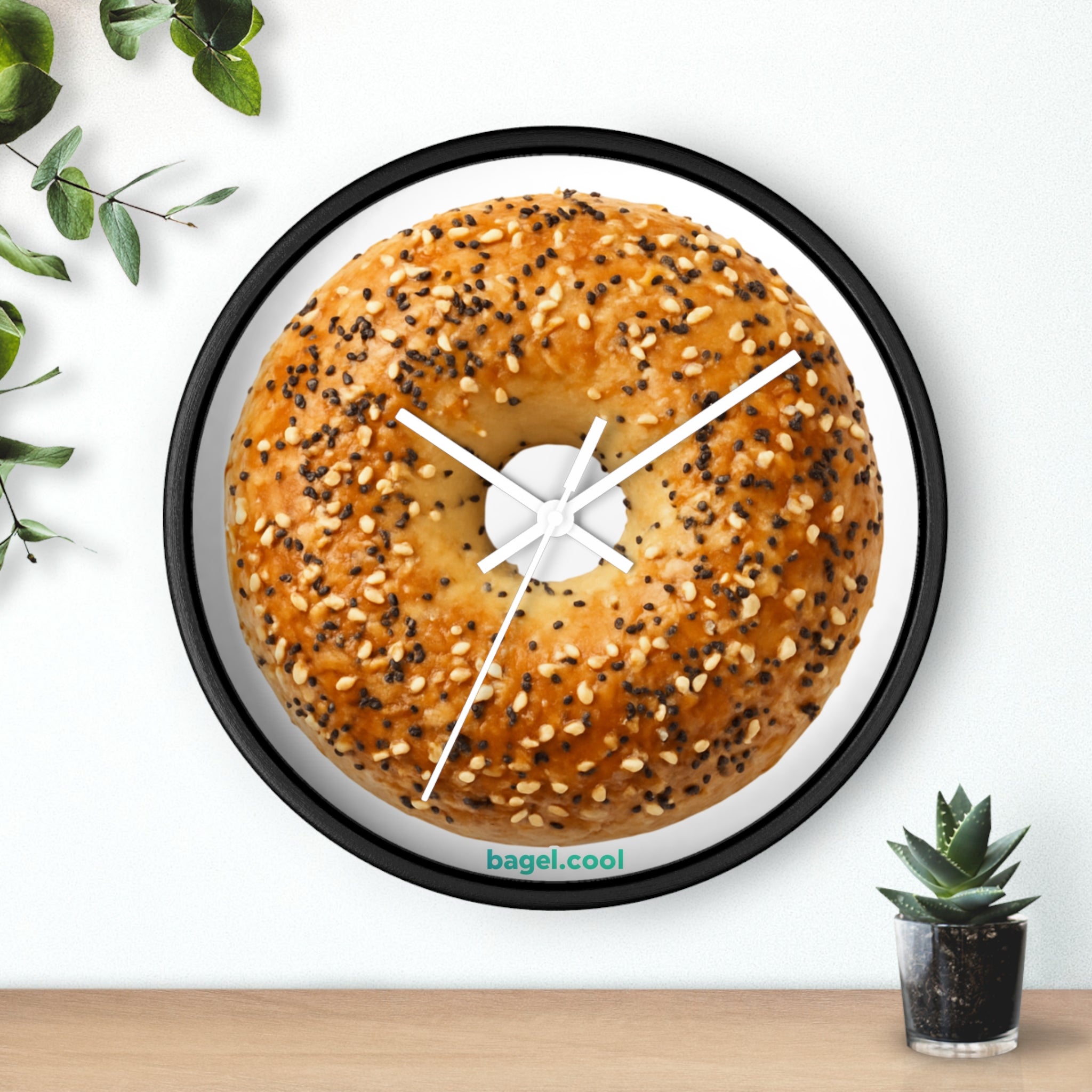 Bagel Icon Wall Clock