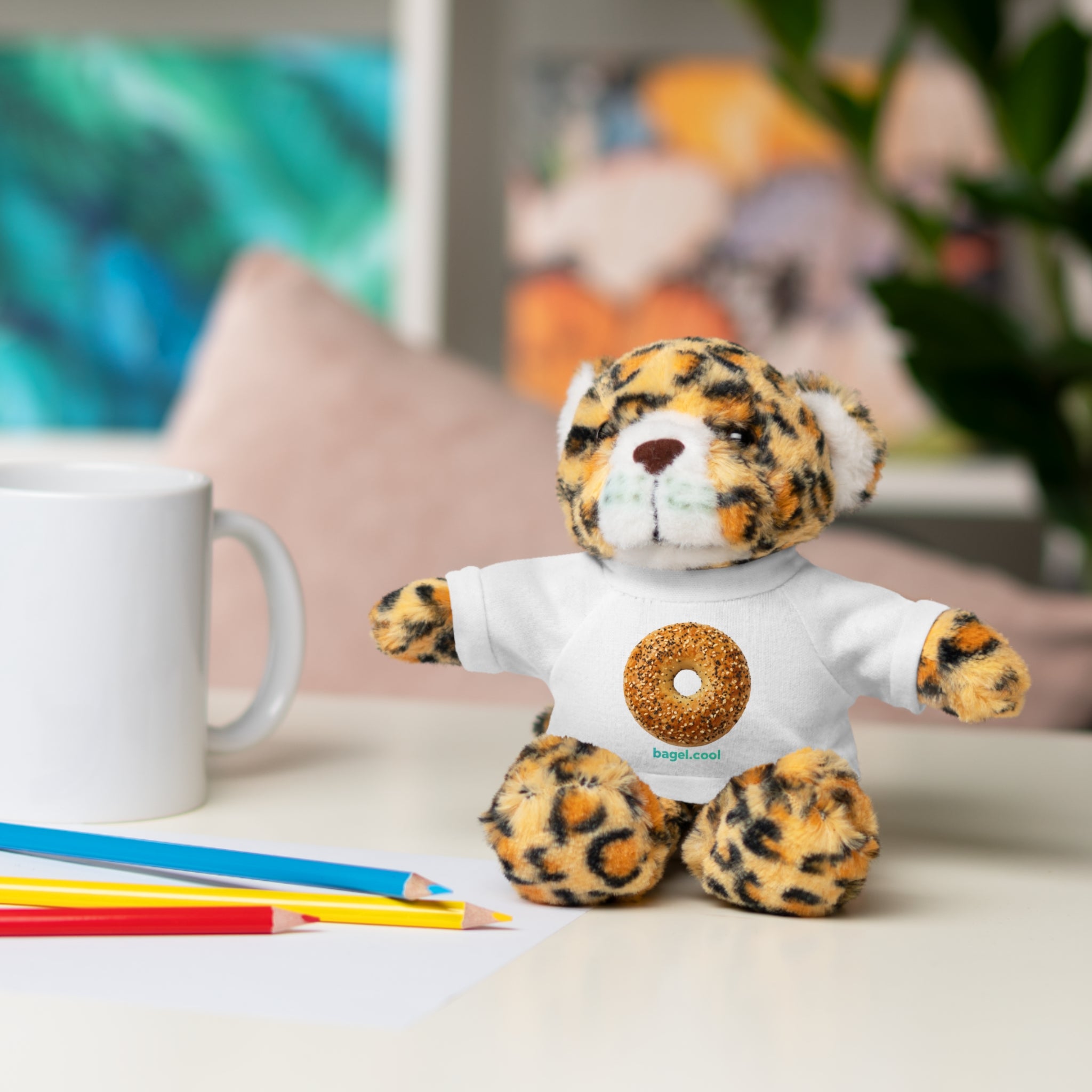 Bagel Icon Stuffed Animal with Tee