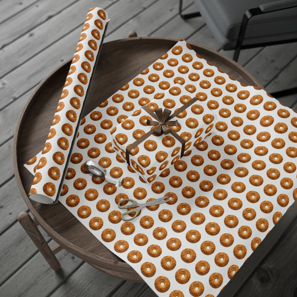 Bagel Pattern Wrapping Paper
