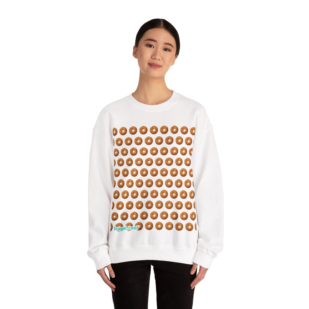 White Bagel Themed Sweatshirt