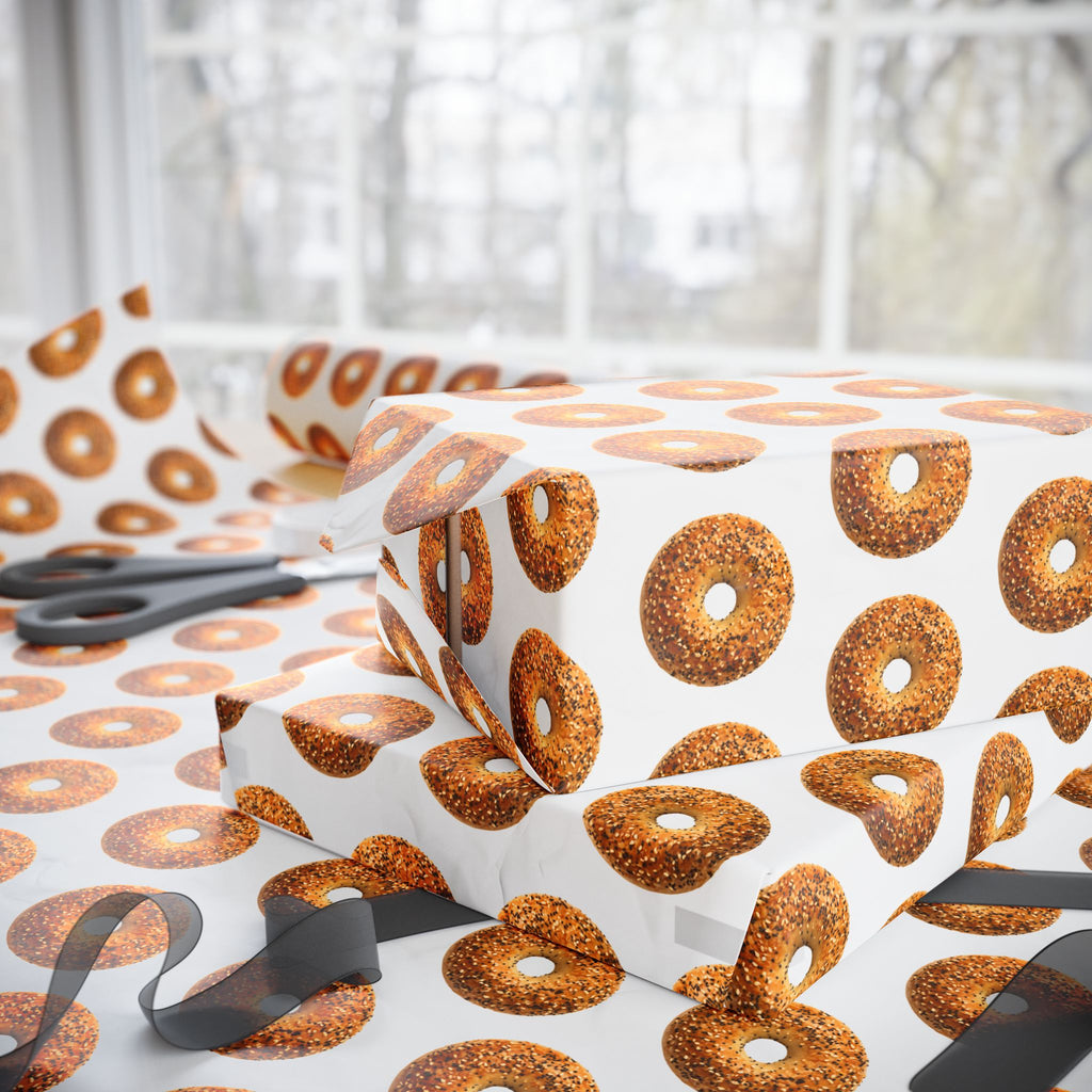 Bagel Pattern Wrapping Paper