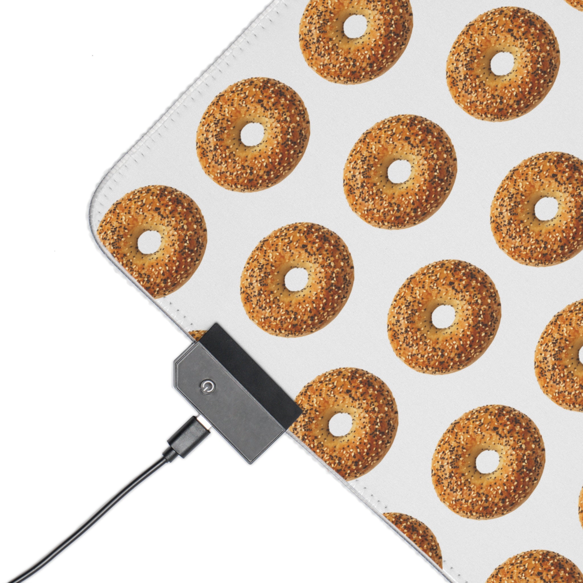 Bagel Pattern LED Gaming Mouse Pad