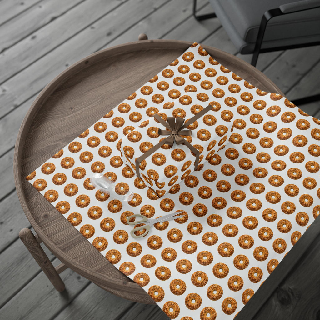 Bagel Pattern Wrapping Paper