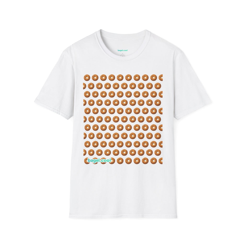 White bagel themed t-shirt