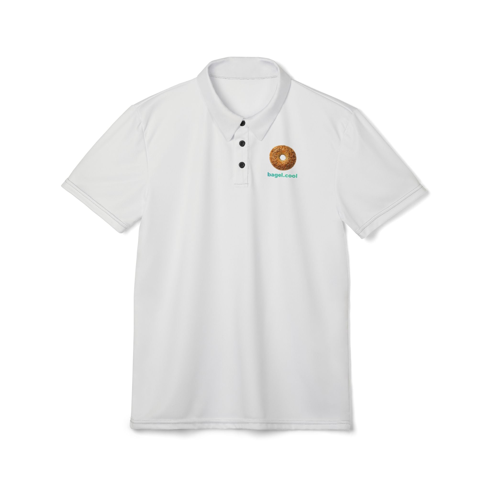 Bagel Icon Mini Unisex Polo Shirt